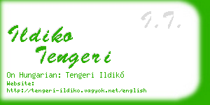 ildiko tengeri business card